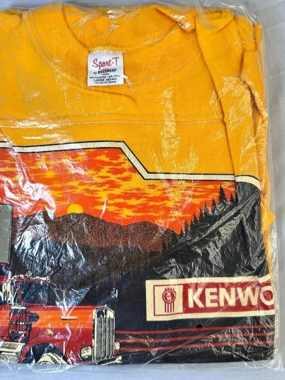 VTG 1979 Kenworth Truck Shirt Deadstock Sealed Large Sport-T Stedman Single Stit